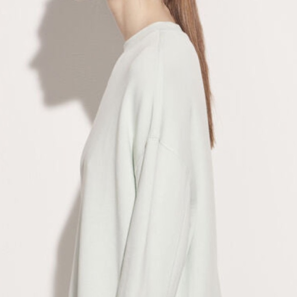 Vince Drop Shoulder Pullover 100% Cotton Sweater Small - Picture 4 of 9